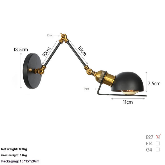 Lámpara LED de Pared Articulada para Estudio y Dormitorio - Image 12