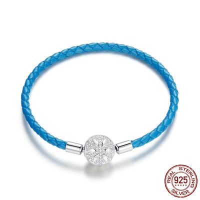 Pulsera de Plata Esterlina S925 Bicolor Trébol de Cuatro Hojas - Image 12