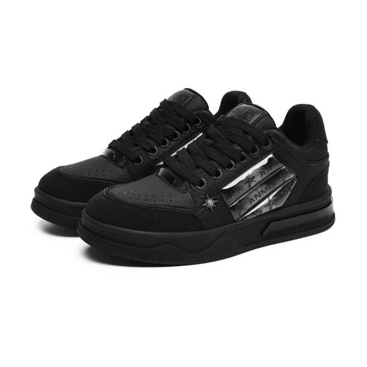Tenis Plataforma Couple's Negro Estampado Estrella - Moda Urbana Coordinada - Image 5