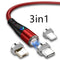 3A Vermelho 1 M Cabo 3 em 1 Head