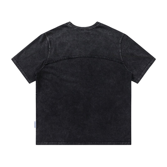 Playera Casual para Hombre con Costuras Decorativas y Ribetes Contrastantes - Image 2
