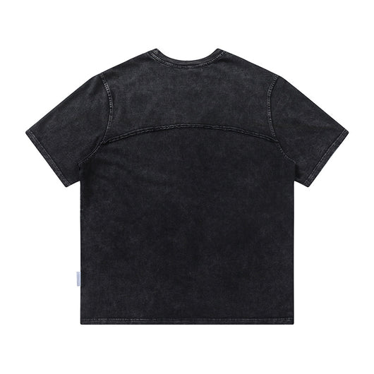 Playera Casual para Hombre con Costuras Decorativas y Ribetes Contrastantes - Image 2