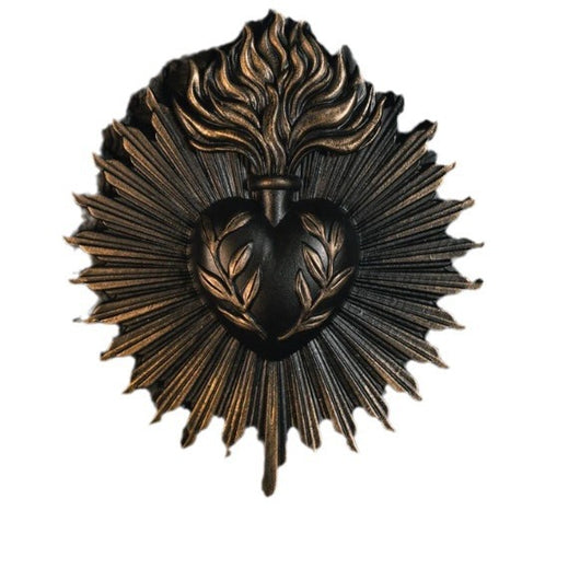 Ornamento Decorativo Corazón Sagrado en Relieve de Resina - Image 5