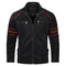 Chaqueta de Cuero PU con Cuello Mao para Hombre