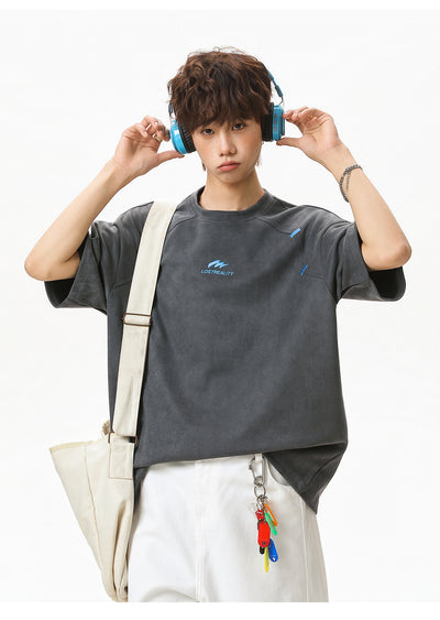 Playera Estructurada de Manga Corta con Textura Combinada para Hombre - Image 19
