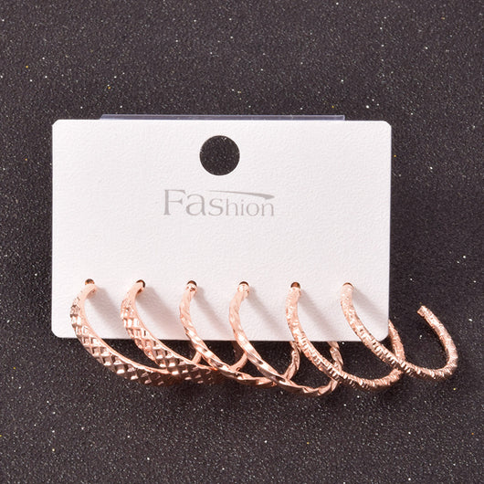 Set de Aretes Cuadrados en Aleación Metálica - Image 16