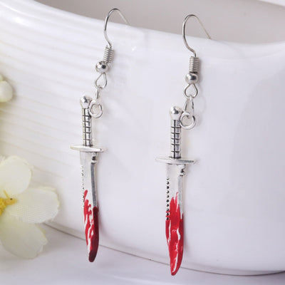 Pendientes de Terror para Halloween: Hacha y Tijeras Sangrientas - Image 11