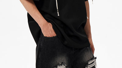 Camiseta Manga Corta con Hombrera Acolchada y Detalle de Cinta - Image 10
