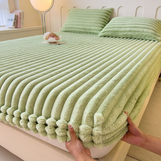 Sábana Ajustable Térmica de Imitación Angora para Cama Matrimonial y Dormitorio - Image 8