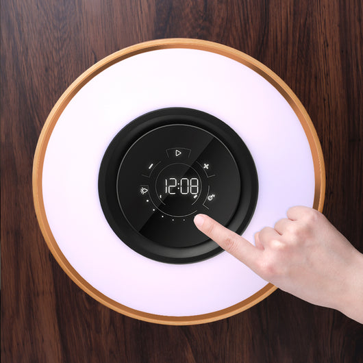 Lámpara Inteligente Bluetooth con Cargador Inalámbrico y Luz LED Circular - Image 9