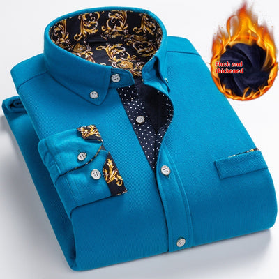 Camisa Térmica de Pana con Forro Polar para Hombre - Abrigo Invernal - Image 10