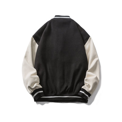Chamarra de Lana para Hombre con Bordado y Cuello Tipo Béisbol - Image 2