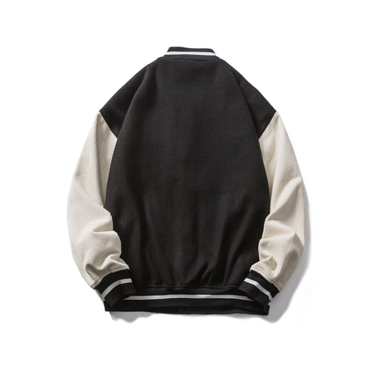 Chamarra de Lana para Hombre con Bordado y Cuello Tipo Béisbol - Image 2