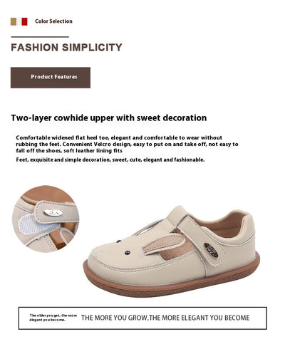 Zapatos de Cuero para Niñas Antideslizantes con Suela Suave - Diseño Princesa - Image 20