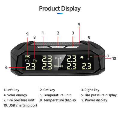 Monitor Solar de Presión de Llantas para 6 Neumáticos - RV y Camiones - Image 4