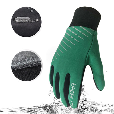 Guantes Deportivos Táctiles con Forro Polar para Ciclismo y Fútbol - Image 9
