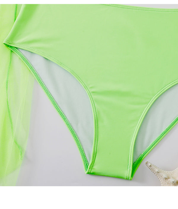 Traje de Baño Bikini Talla Grande con Falda de Gasa