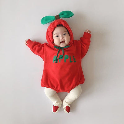 Pijama Enterizo Bebé con Capucha y Forro Grueso - Diseño Frutal - Image 15