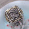 Anillo Abierto Jefe Indio en Plata de Ley S925 para Hombre
