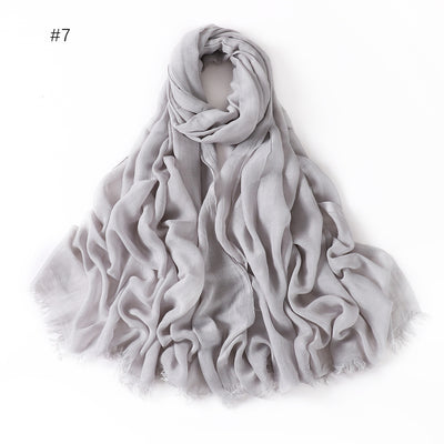 Pashmina Modal Fina Transpirable - Chal Ligero Monocromático para Mujer - Image 12