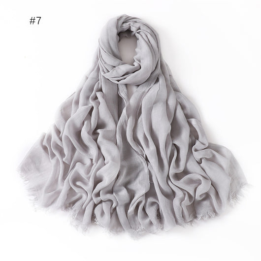 Pashmina Modal Fina Transpirable - Chal Ligero Monocromático para Mujer - Image 12