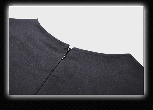 Vestido Gótico Muñeca con Cuello Ataúd - Image 18