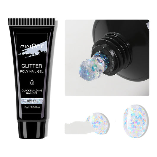 Extensiones de Uñas con Lentejuelas - Aplicación Rápida y Glamorosa