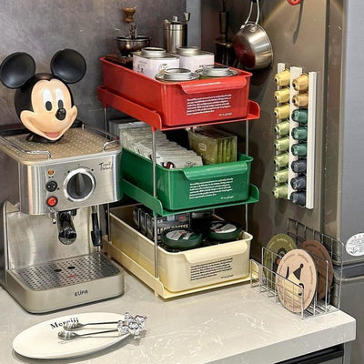 Organizador de Escritorio con Cajones para Café y Oficina