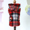 Red Plaid Trench Coat