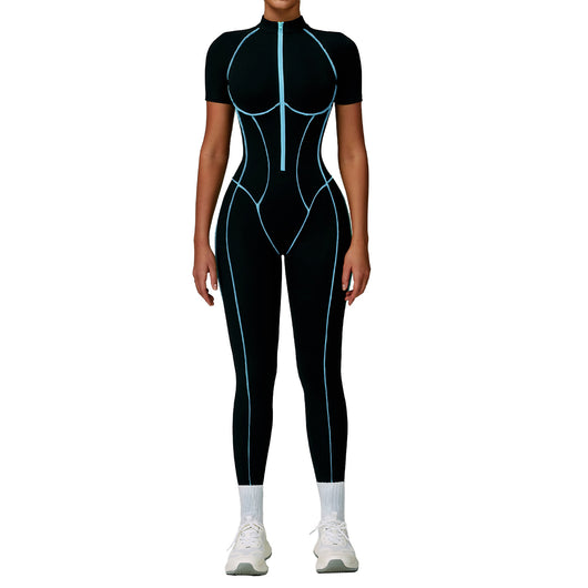 Jumpsuit Deportivo con Espalda Abierta y Detalles en Contraste - Image 2