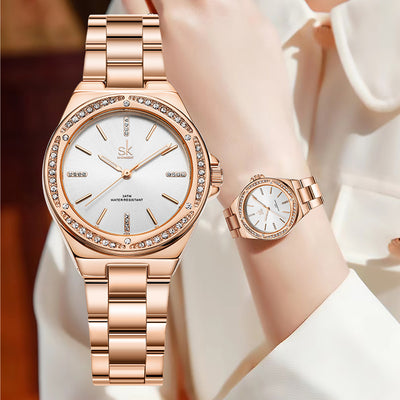Reloj de Cuarzo para Mujer con Cristales de Circón - Diseño Minimalista - Image 5