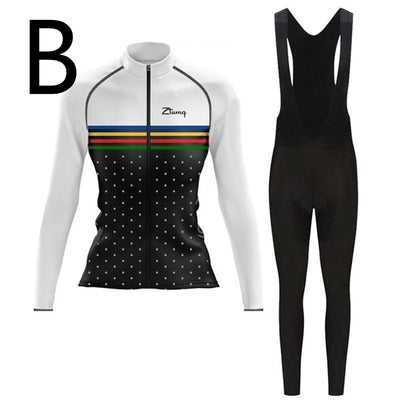 Conjunto Ciclista de Manga Larga con Culotte: Jersey y Pantalón Acolchado para Ciclismo y Trail - Image 19