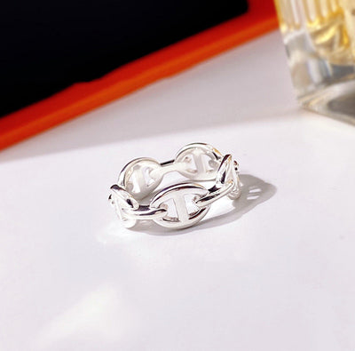 Anillo de Pareja Minimalista Brillante para Dedo Índice - Image 7