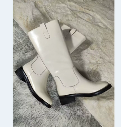 Botas de Caña Alta con Tacón Bajo para Otoño e Invierno - Image 8
