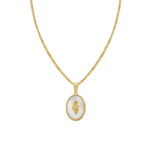 Collar de Concha Marina Blanca con Diseño de Tulipán para Clavícula - Image 12