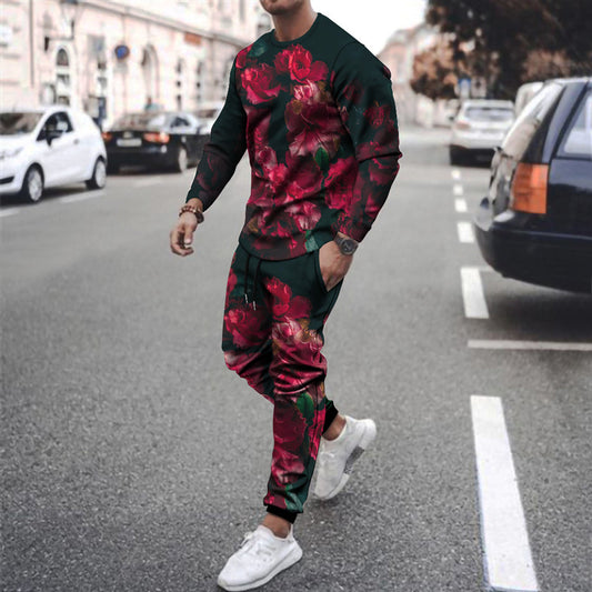 Saco Casual Estampado Cuello Redondo Manga Larga