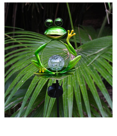 Lámpara Solar Decorativa Rana para Jardín - Image 16