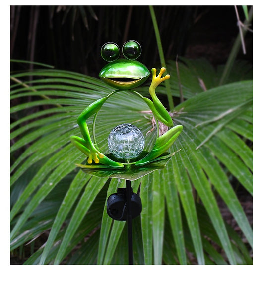 Lámpara Solar Decorativa Rana para Jardín - Image 16