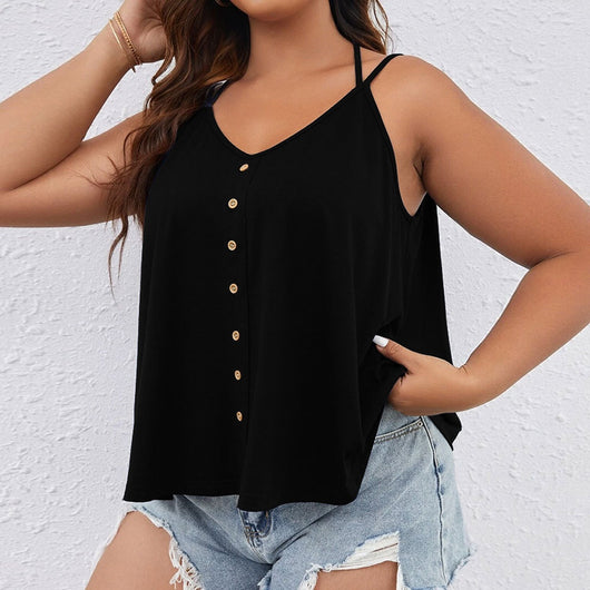 Blusa Casual Escote en V sin Mangas para Mujer - Image 11