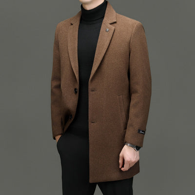 Abrigo de Lana Entallado para Hombre - Corte Moderno Otoño Invierno - Image 5