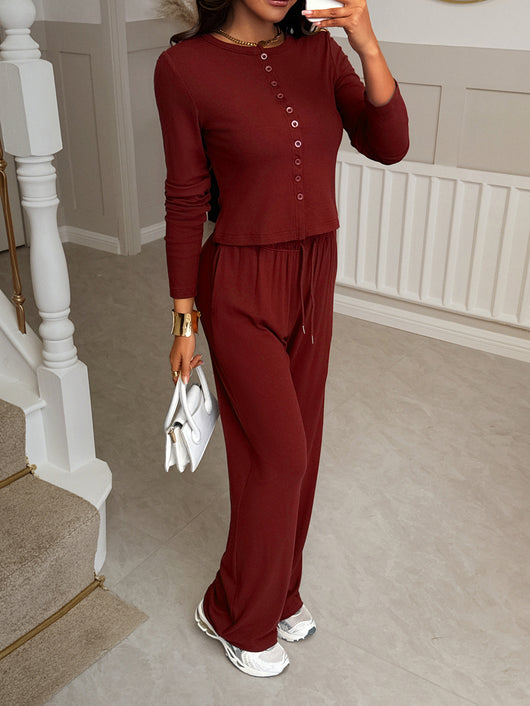 Conjunto Resort de Camisa y Pantalón Largo - Image 10