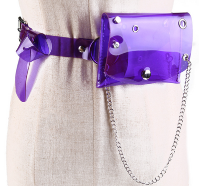 Bolsa Transparente de Cintura con Cadena para Mujer - Mini Crossbody - Image 3