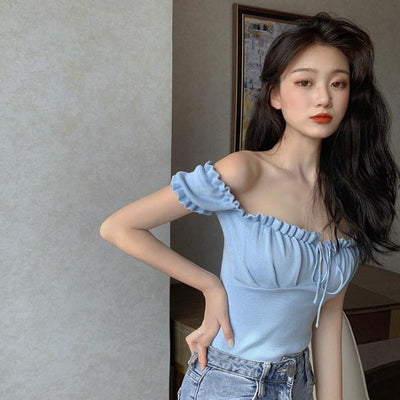 Blusa Elegante con Mangas Abullonadas - Estilo Francés para Mujer - Image 12