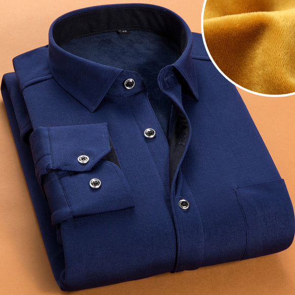 Camisa Térmica Acolchada para Hombre Otoño Invierno
