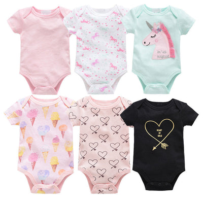 Set de 6 Bodis Cortos para Bebé - Ropa Cómoda y Práctica - Image 18