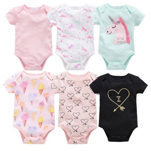 Set de 6 Bodis Cortos para Bebé - Ropa Cómoda y Práctica - Image 18