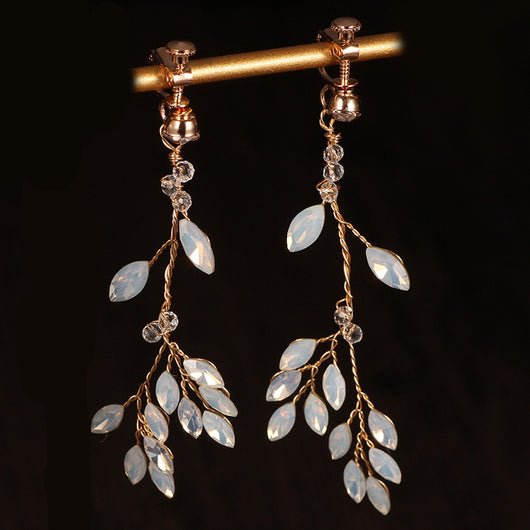 Aretes Colgantes de Cristal Estilo Coreano con Borla - Image 7