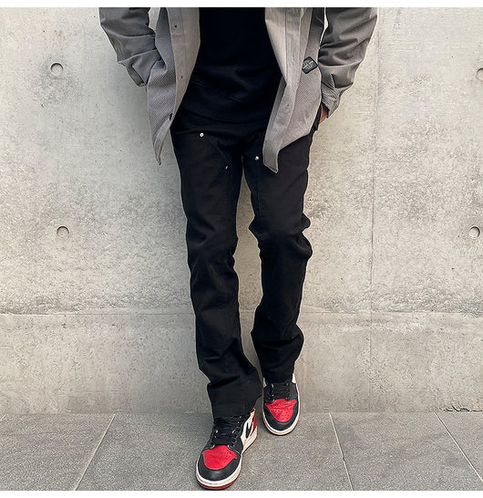 Pantalones Acampanados Desestructurados con Cierre y Detalles Gastados - Image 14