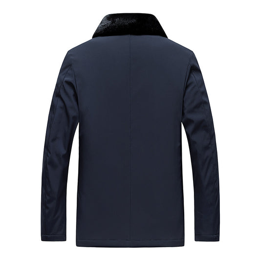 Abrigo Acolchado de Algodón con Cuello de Pelaje Cálido - Image 6