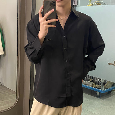Camisa Manga Larga Antiarrugas para Hombre - Estilo Moderno - Image 6